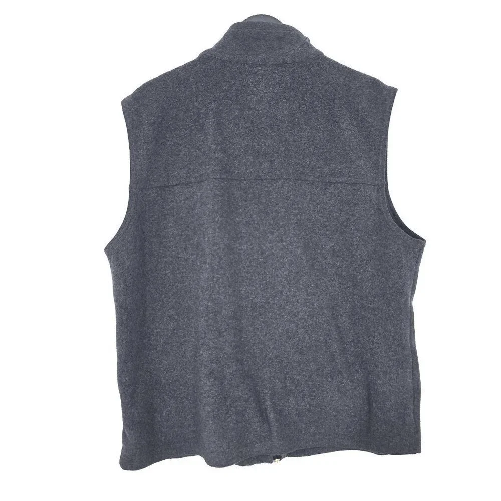 Columbia Gray Flecce Sweater Vest Men Size Large